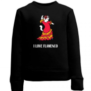 Детский свитшот i love flamenco