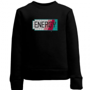 Детский свитшот с надписью "Energy"