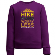 Детский свитшот Hike more worry less