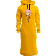 Женская толстовка-платье Ice cream