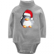 Дитячий боді LSL з пінгвіном в новорічній шапочці