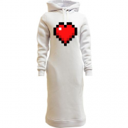 Женская толстовка-платье Minecraft heart
