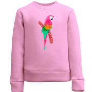Дитячий світшот з рожевим папугою