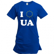 Подовжена футболка Люблю Європейську Україну