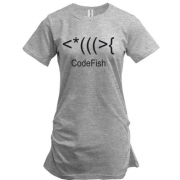 Подовжена футболка code fish
