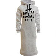 Женская толстовка-платье Anti Social Social Club
