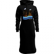 Женская толстовка-платье Dnipro с "башнями"