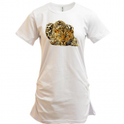 Подовжена футболка з леопардом (2)