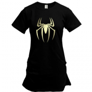 Подовжена футболка з павуком