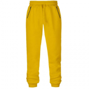 Женские желтые штаны на флисе