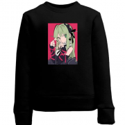 Дитячий світшот Blonde girl on pink