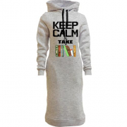 Жіночі толстовки-плаття Keep calm & take book