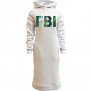 Женская толстовка-платье FBI (голограмма) (голограмма)
