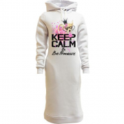 Жіночі толстовки-плаття з собачкою "Keep calm and be princess"