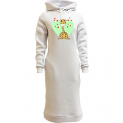 Женская толстовка-платье Ребенок жираф