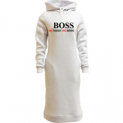 Женская толстовка-платье для шефа "не hugo, но boss"