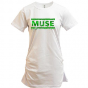 Подовжена футболка Muse (green)
