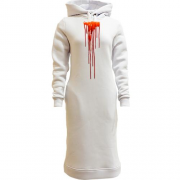 Женская толстовка-платье с кровавыми подтеками (2)