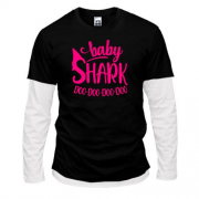 Комбінований лонгслів Baby Shark