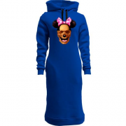 Женская толстовка-платье с Мини Маусом черепом