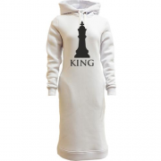 Женская толстовка-платье с шахматным королем