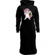 Женская толстовка-платье Rainbow Unicorn