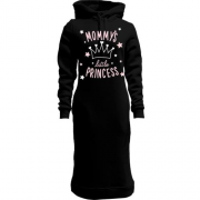 Женская толстовка-платье с надписью "Маленькая мамина принцесса"