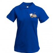 Жіноча футболка-поло Пушин кіт