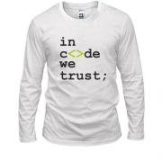 Лонгслив In code we trust