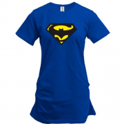 Подовжена футболка бетмо-супермен