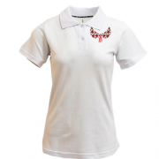 Жіноча футболка-поло з комірцем-вишиванкою (Малюнок)