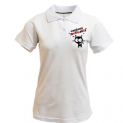 Жіноча футболка-поло з написом "Сашкова любимка"