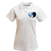 Жіноча футболка-поло з серцем з левів