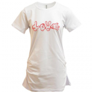 Подовжена футболка Love з рук Міккі