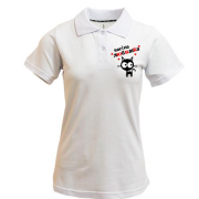 Жіноча футболка-поло з написом "Васіна любимка"