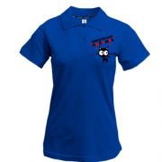 Жіноча футболка-поло з написом "Микитина любимка"