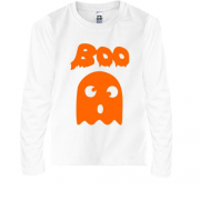 Дитяча футболка з довгим рукавом з милим привидом "BOO" Halloween
