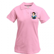 Жіноча футболка-поло з ув'язненою Білосніжкою
