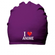 Хлопковая шапка я люблю аниме