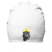 Хлопковая шапка со львом в короне
