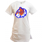 Туника с оранжево-синим силуэтом тигра
