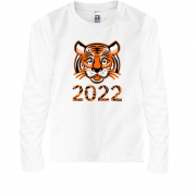 Детская футболка с длинным рукавом с тигром 2022