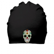 Бавовняна шапка з розмальованим черепом