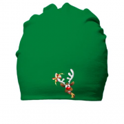 Хлопковая шапка с выглядывающим оленем