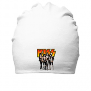 Хлопковая шапка с рок группой KISS