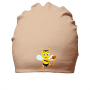 Хлопковая шапка с пчелой и медом