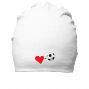 Хлопковая шапка Люблю футбол (2)