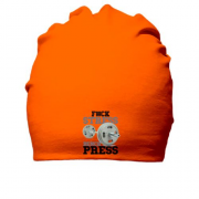 Хлопковая шапка для качалки "F#ck stress - bench press"
