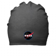 Бавовняна шапка з логотипом Nasa (чорний)