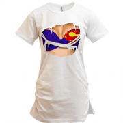 Подовжена футболка з бюстгальтером superman